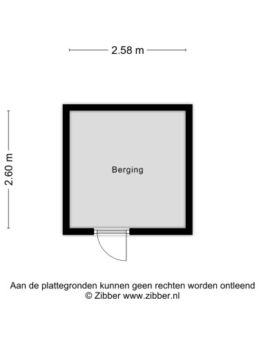 Plattegrond niet in brochure