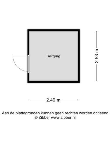 Plattegrond niet in brochure