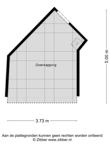 Plattegrond niet in brochure