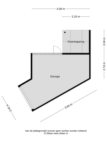 Plattegrond niet in brochure