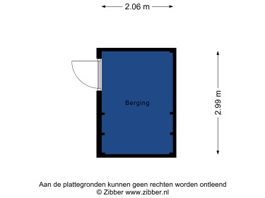 Plattegrond niet in brochure