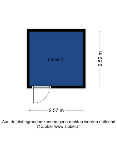 Plattegrond niet in brochure