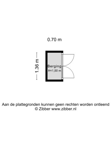 Plattegrond niet in brochure
