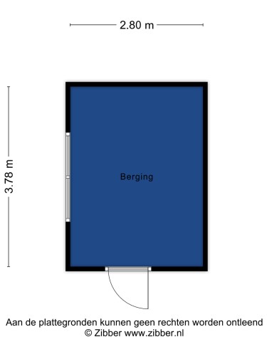 Plattegrond niet in brochure