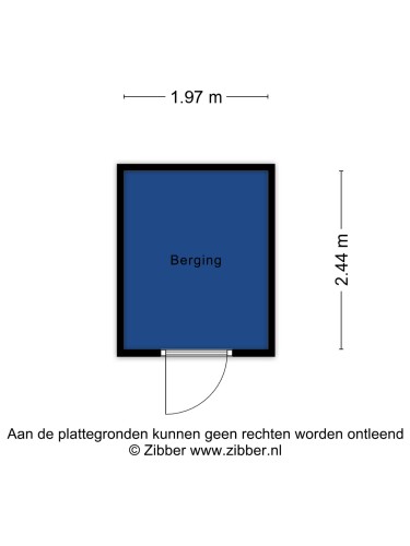 Plattegrond niet in brochure