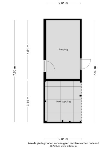 Plattegrond niet in brochure
