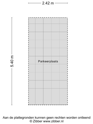 Plattegrond niet in brochure