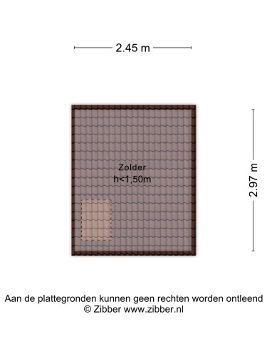 Plattegrond niet in brochure