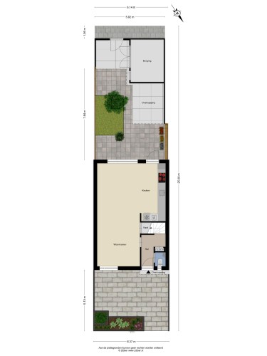Plattegrond niet in brochure
