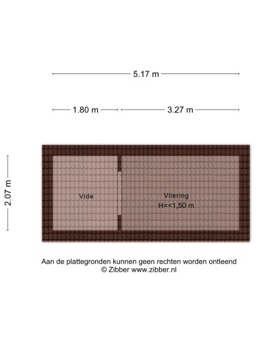 Plattegrond niet in brochure