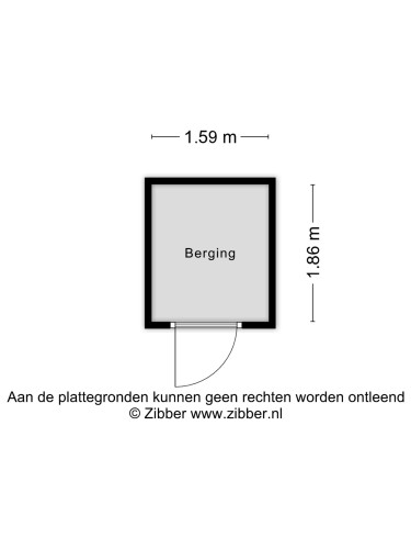 Plattegrond niet in brochure