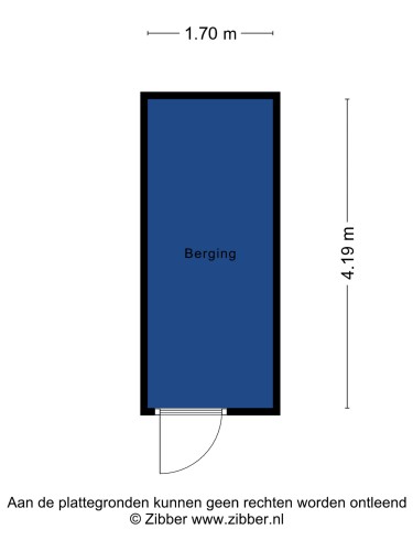 Plattegrond niet in brochure