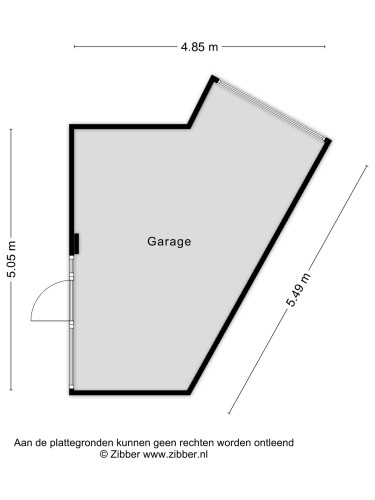 Plattegrond niet in brochure