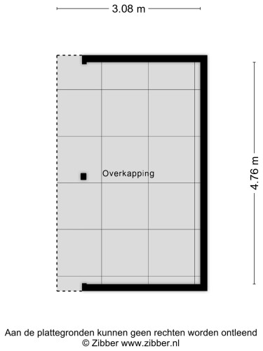 Plattegrond niet in brochure