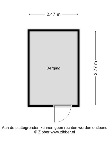 Plattegrond niet in brochure
