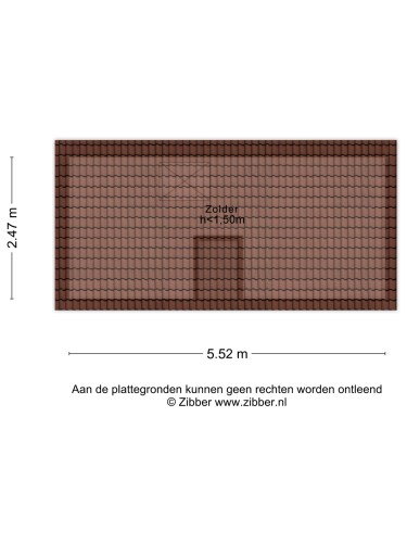 Plattegrond niet in brochure