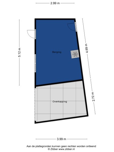 Plattegrond niet in brochure