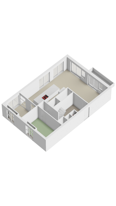 Plattegrond niet in brochure