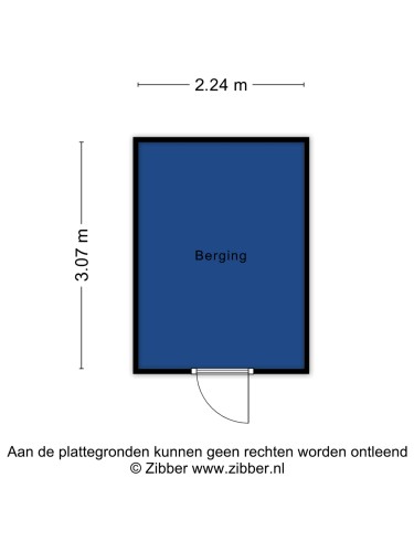 Plattegrond niet in brochure