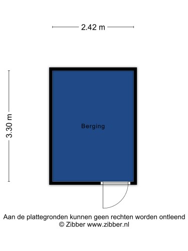 Plattegrond niet in brochure