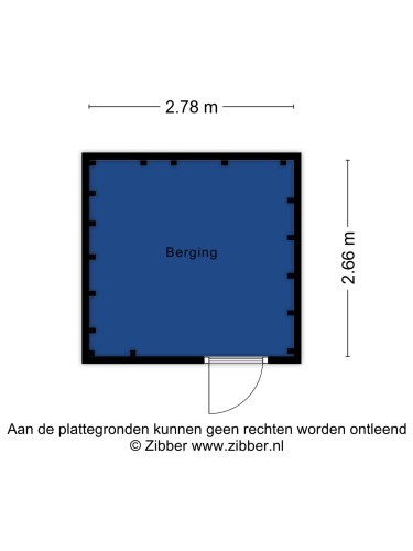 Plattegrond niet in brochure