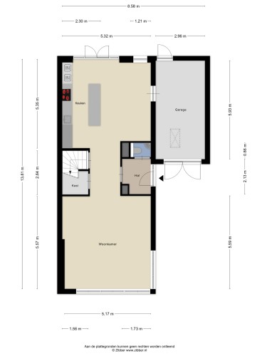 Plattegrond niet in brochure