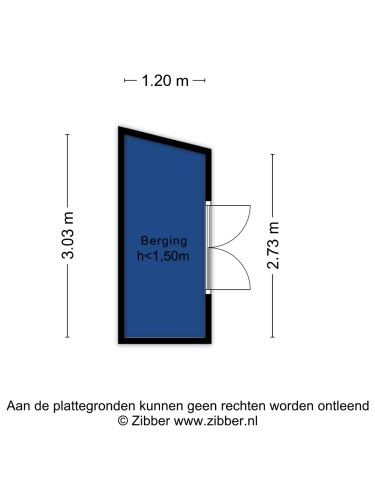 Plattegrond niet in brochure