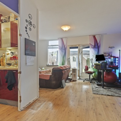Een tuingerichte woonkamer