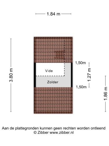 Plattegrond niet in brochure