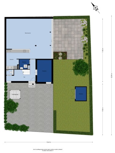 Plattegrond niet in brochure