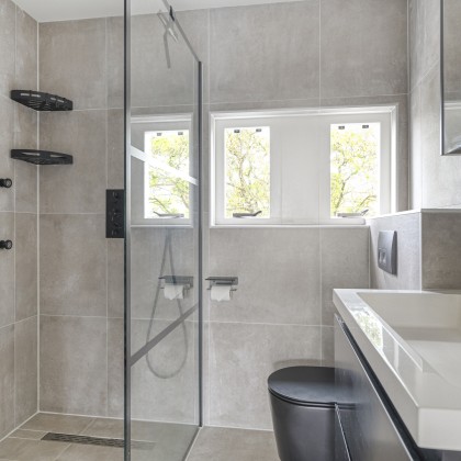 Een vernieuwde badkamer
