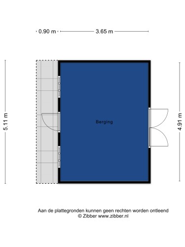 Plattegrond niet in brochure