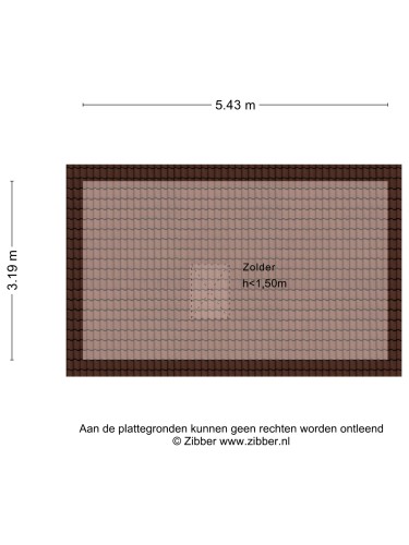 Plattegrond niet in brochure