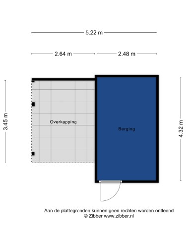 Plattegrond niet in brochure