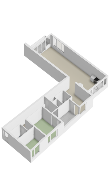 Plattegrond niet in brochure