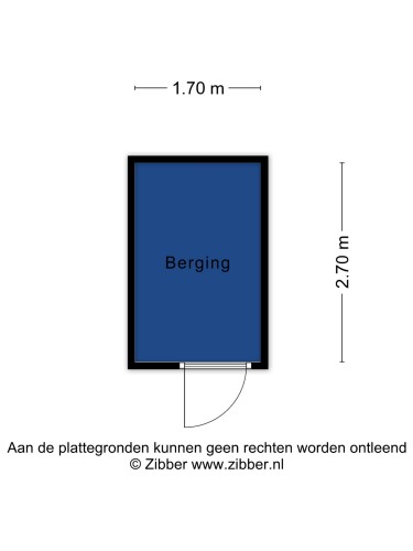 Plattegrond niet in brochure