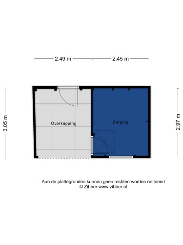 Plattegrond niet in brochure