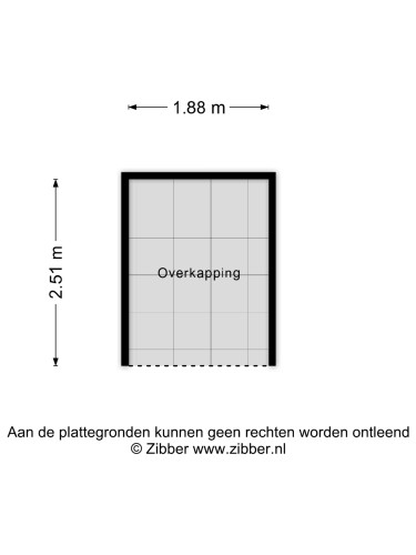 Plattegrond niet in brochure