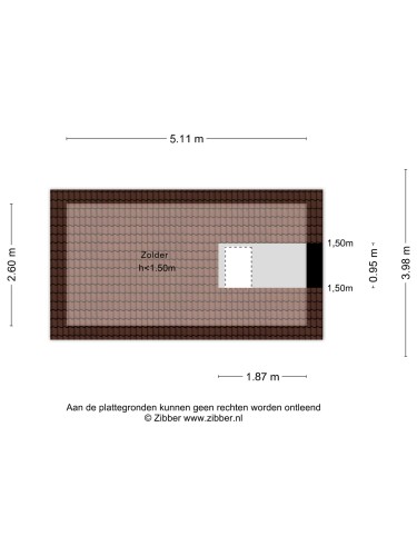 Plattegrond niet in brochure