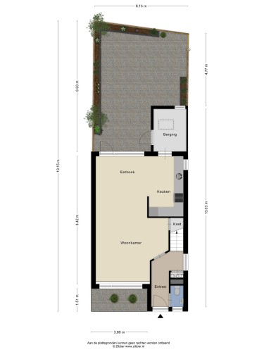 Plattegrond niet in brochure