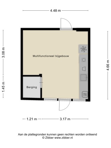 Plattegrond niet in brochure