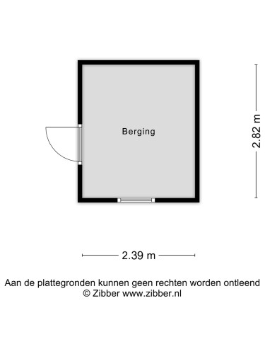Plattegrond niet in brochure
