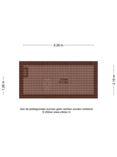 Plattegrond niet in brochure