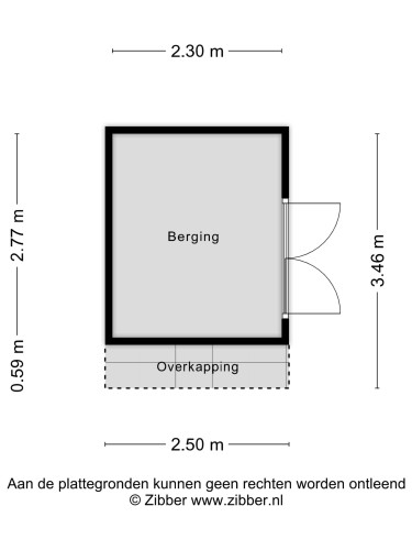 Plattegrond niet in brochure